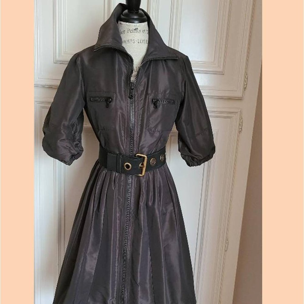 Carlisle/Per se ... Olive Green/Dark Grayish dress
